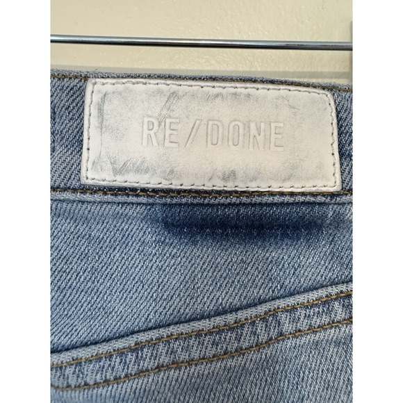 Re/Done‎ - 70s Stove Pipe Jeans Size 24 Stretchy Blue - Picture 5 of 10